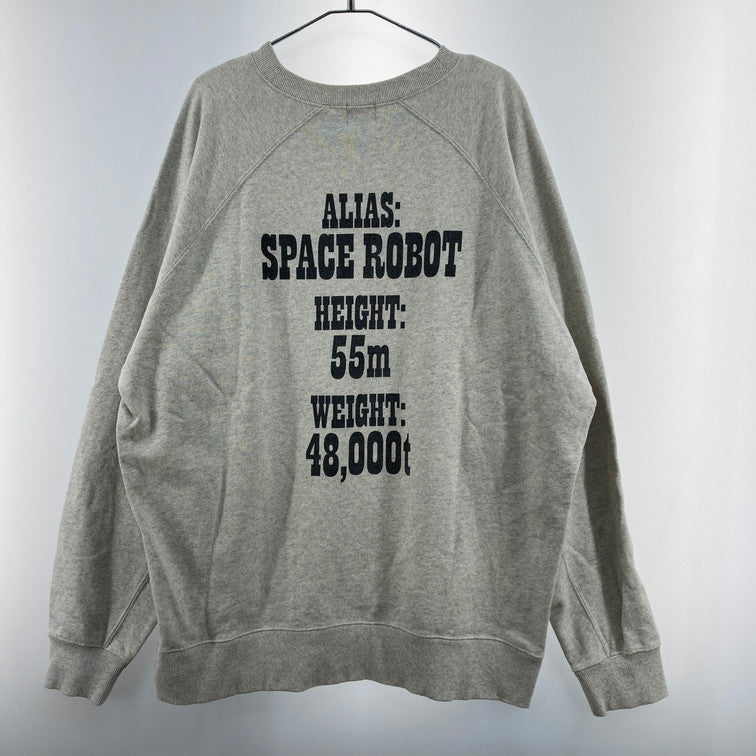 【中古品】【メンズ】 coen コーエン スウェット グレー ウルトラマンキングジョー ラグラン 147-260327-WA-06-iwa サイズ：XL カラー：グレー 万代Net店