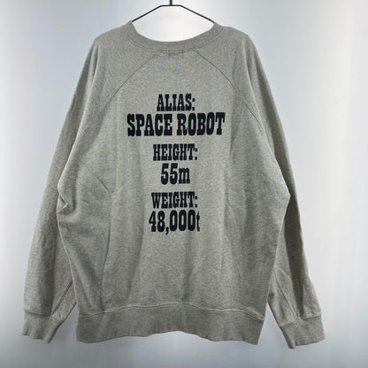 【中古品】【メンズ】 coen コーエン スウェット グレー ウルトラマンキングジョー ラグラン 147-260327-WA-06-iwa サイズ：XL カラー：グレー 万代Net店