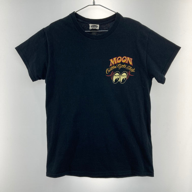 【中古品】【メンズ】 MOON CUSTOM CYCLE SHOP MCCS Tシャツ 145-260327-WA-07-iwa サイズ：S カラー：ブラック 万代Net店
