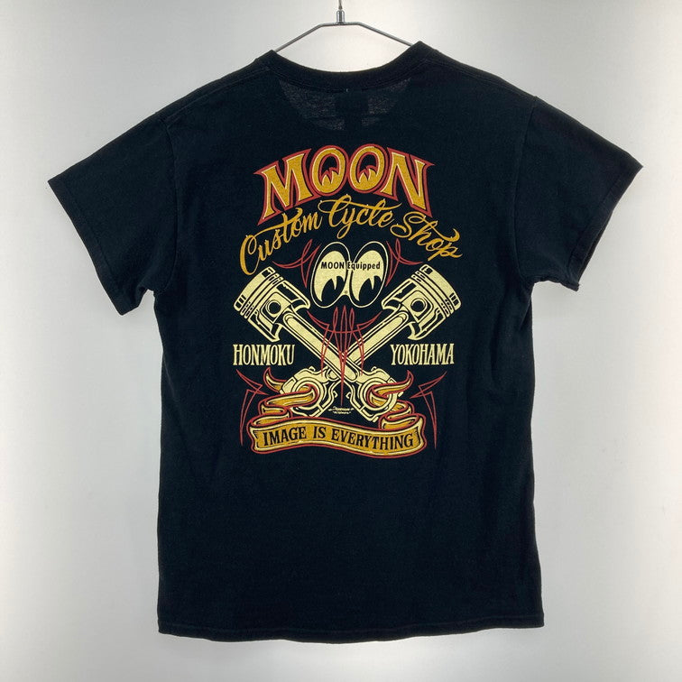 【中古品】【メンズ】 MOON CUSTOM CYCLE SHOP MCCS Tシャツ 145-260327-WA-07-iwa サイズ：S カラー：ブラック 万代Net店