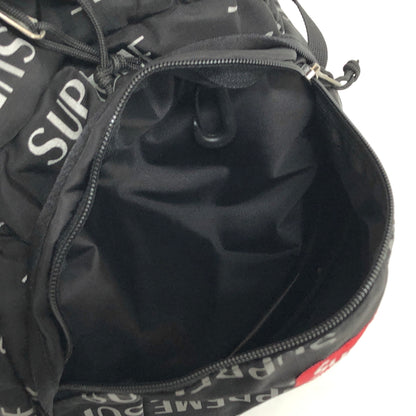 【中古品】【メンズ/レディース】 SUPREME シュプリーム 3M REFLECTIVE REPEAT BACKPACK バックパック リュック ロゴ総柄 鞄 149-260909-rs-01-fur カラー：ブラック 万代Net店