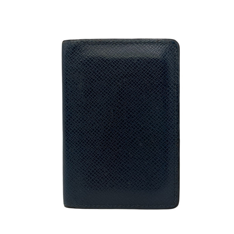 【中古品】【メンズ/レディース】 LOUIS VUITTON ルイ・ヴィトン M30535 MI8106 タイガ オーガナイザー ドゥポッシュ カードケース 小物 179-260805-cs-09-izu カラー：ネイビー 万代Net店
