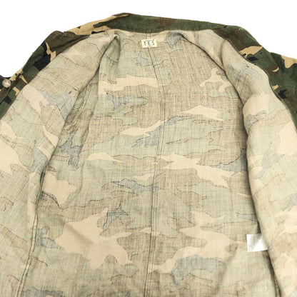 【現状渡し品】【メンズ】 THE ENDLESS SUMMER エンドレスサマー MX-6774006 CAMO MILITARY JACKET カモフラージュ ミリタリージャケット シャツジャケット 長袖 迷彩 古着 147-260909-rs-03-fur サイズ：L カラー：カモフラージュ 万代Net店