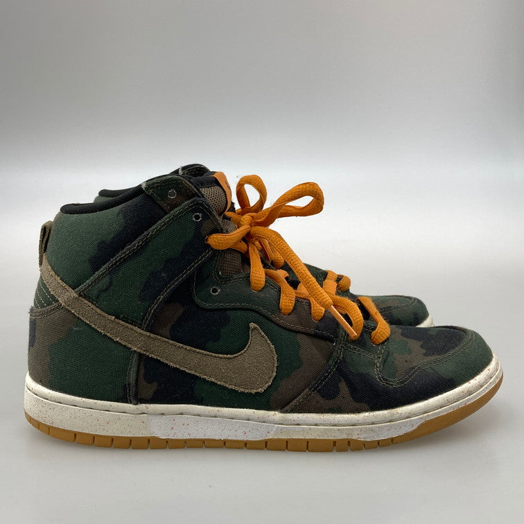 【中古品】【メンズ】 NIKE ナイキ SB 646552-037 DUNK HIGH FIVEONEO CAMO ダンク ハイ ファイブワンオー カモ スニーカー 本体のみ（箱なし） 160-251219-WA-05-iwa サイズ：26.5cm カラー：迷彩 オレンジ 万代Net店