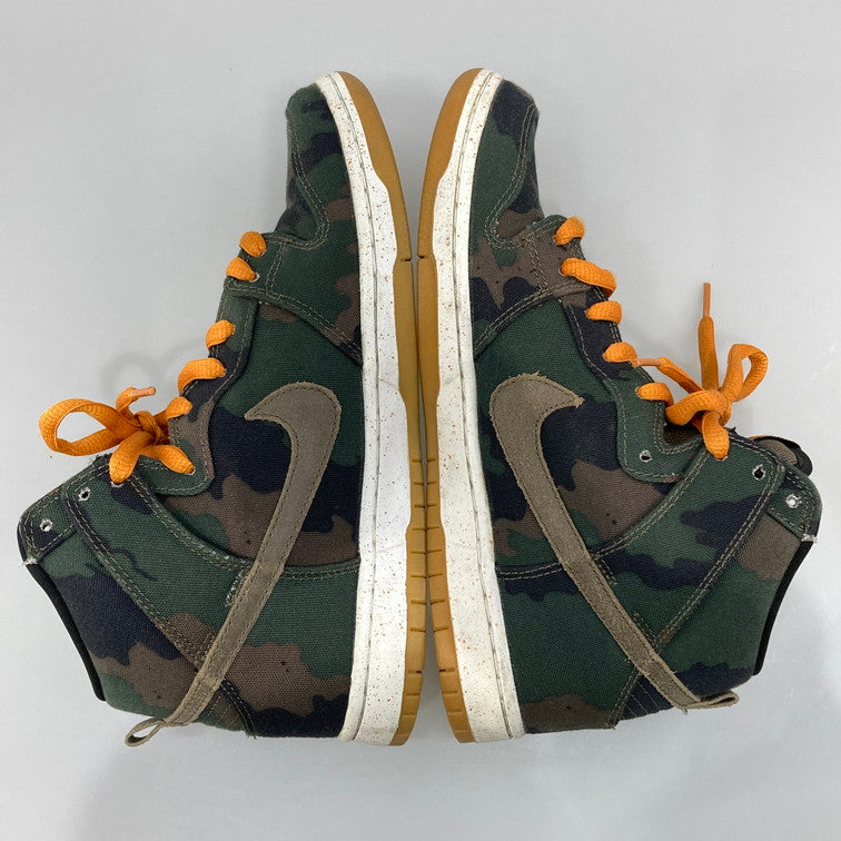 【中古品】【メンズ】 NIKE ナイキ SB 646552-037 DUNK HIGH FIVEONEO CAMO ダンク ハイ ファイブワンオー カモ スニーカー 本体のみ（箱なし） 160-251219-WA-05-iwa サイズ：26.5cm カラー：迷彩 オレンジ 万代Net店