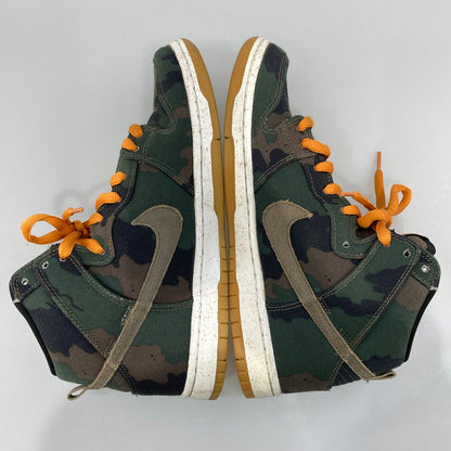 【中古品】【メンズ】 NIKE ナイキ SB 646552-037 DUNK HIGH FIVEONEO CAMO ダンク ハイ ファイブワンオー カモ スニーカー 本体のみ（箱なし） 160-251219-WA-05-iwa サイズ：26.5cm カラー：迷彩 オレンジ 万代Net店