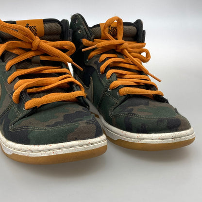 【中古品】【メンズ】 NIKE ナイキ SB 646552-037 DUNK HIGH FIVEONEO CAMO ダンク ハイ ファイブワンオー カモ スニーカー 本体のみ（箱なし） 160-251219-WA-05-iwa サイズ：26.5cm カラー：迷彩 オレンジ 万代Net店