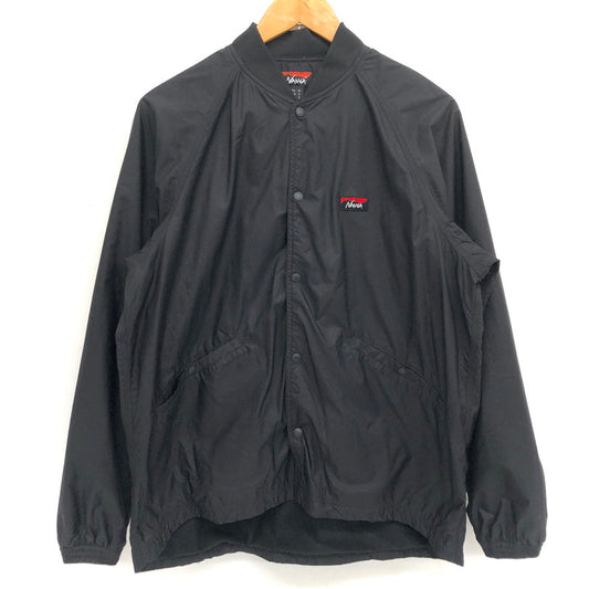 【中古品】【メンズ】 NANGA  ナンガ RIB COLLAR COACH JACKET NW2241-1D511 リブカラーコーチジャケット ナイロンジャケット ブルゾン ライトアウター アウトドア系 144-241121-rs-04-fur サイズ：M カラー：ブラック 万代Net店