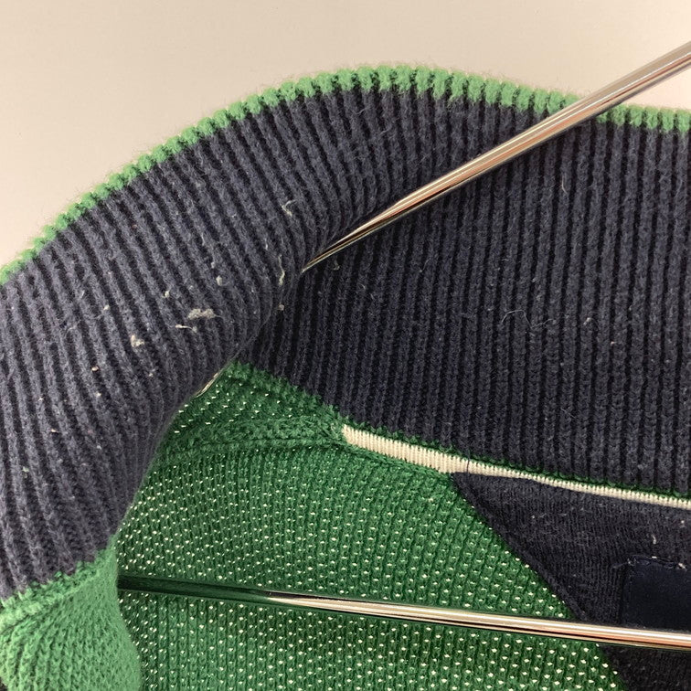 【中古品】【メンズ】 TOMMY HILFIGER トミーヒルフィガー ハーフジップ ニットセーター 147-260327-WA-11-iwa サイズ：XL カラー：グリーン 万代Net店