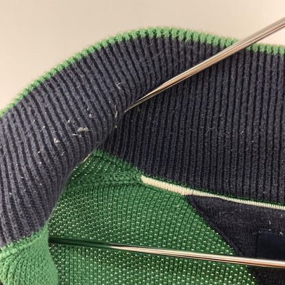 【中古品】【メンズ】 TOMMY HILFIGER トミーヒルフィガー ハーフジップ ニットセーター 147-260327-WA-11-iwa サイズ：XL カラー：グリーン 万代Net店