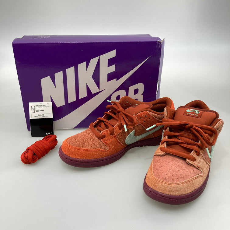【中古品】【メンズ】 NIKE ナイキ SB DV5429-601 DUNK LOW PRO PRM MYSTIC RED AND ROSEWOOD ダンク ロー プロ プレミアム スニーカー 160-251219-WA-06-iwa サイズ：28.5cm カラー：MYSTIC RED/EMERALD RISE 万代Net店