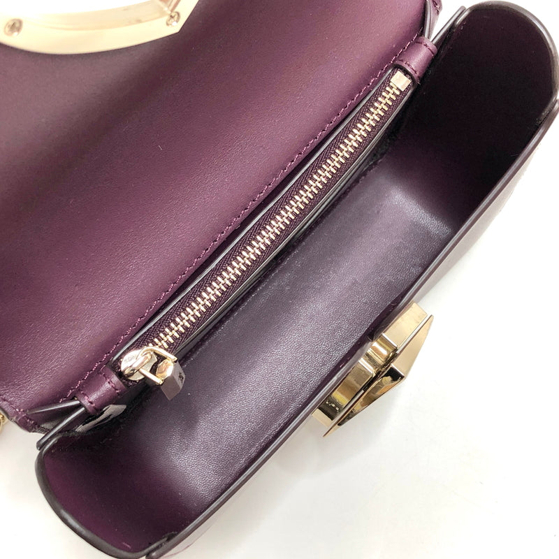 【中古品】【レディース】 KATE SPADE ケイトスペード TWIST ROCK LEOPARD SHOULDER BAG 2WAY ショルダーバッグ 鞄 188-260622-rs-01-fur カラー：パープル 万代Net店