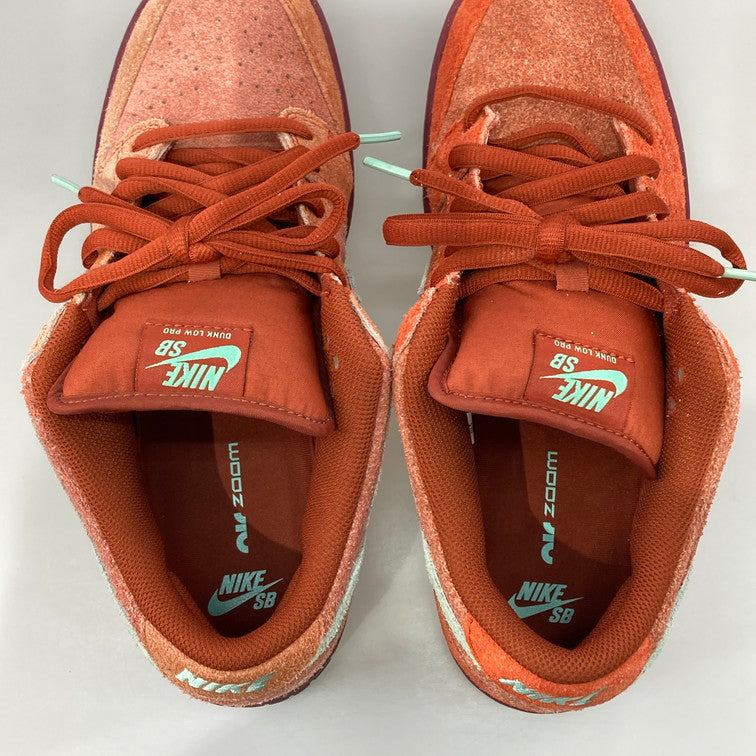 【中古品】【メンズ】 NIKE ナイキ SB DV5429-601 DUNK LOW PRO PRM MYSTIC RED AND ROSEWOOD ダンク ロー プロ プレミアム スニーカー 160-251219-WA-06-iwa サイズ：28.5cm カラー：MYSTIC RED/EMERALD RISE 万代Net店