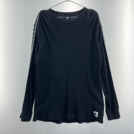 【中古品】【メンズ】 Kappa カッパ 長袖Tシャツ ロンT 148-260328-WA-01-iwa サイズ：XL カラー：ブラック 万代Net店