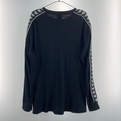 【中古品】【メンズ】 Kappa カッパ 長袖Tシャツ ロンT 148-260328-WA-01-iwa サイズ：XL カラー：ブラック 万代Net店