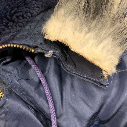 【現状渡し品】【メンズ】 U.S.AIR FORCE 8310-480200-461 AF 33-038-30082 MIL-J-6279 S.W.GARMENT CO.社製 TALON ZIP アザラシファー 推定50S N-3A FLIGHT JACKET フライト ジャケット アウター 146-260506-cs-19-izu サイズ：XL カラー：ネイビー 万代Net店