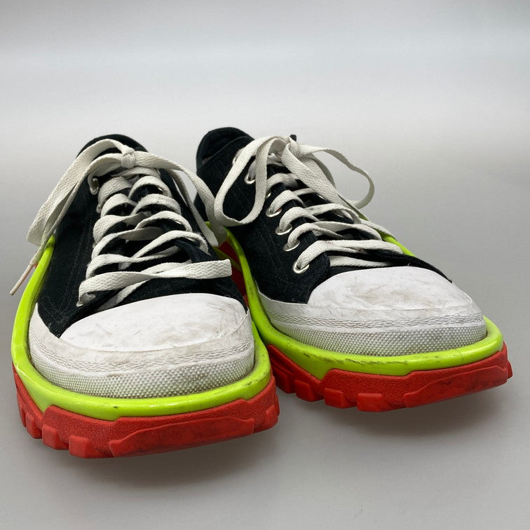 【中古品】【メンズ】 adidas アディダス adidas×RAF SIMONS EE7935 RS DETROIT RUNNER デトロイト ランナー スニーカー 本体のみ（箱なし） 161-251219-WA-07-iwa サイズ：27cm カラー：Core Black/Silver Metallic/Solar Slime 万代Net店