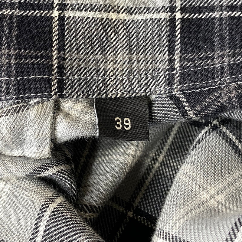 【中古品】【メンズ】 GIVENCHY ジバンシィ リカルド・ティッシ期 STAR CHECK LS SHIRT スター チェック ロングスリーブ シャツ トップス 141-260926-kh-02-izu サイズ：39 カラー：グレー×ブラック 万代Net店