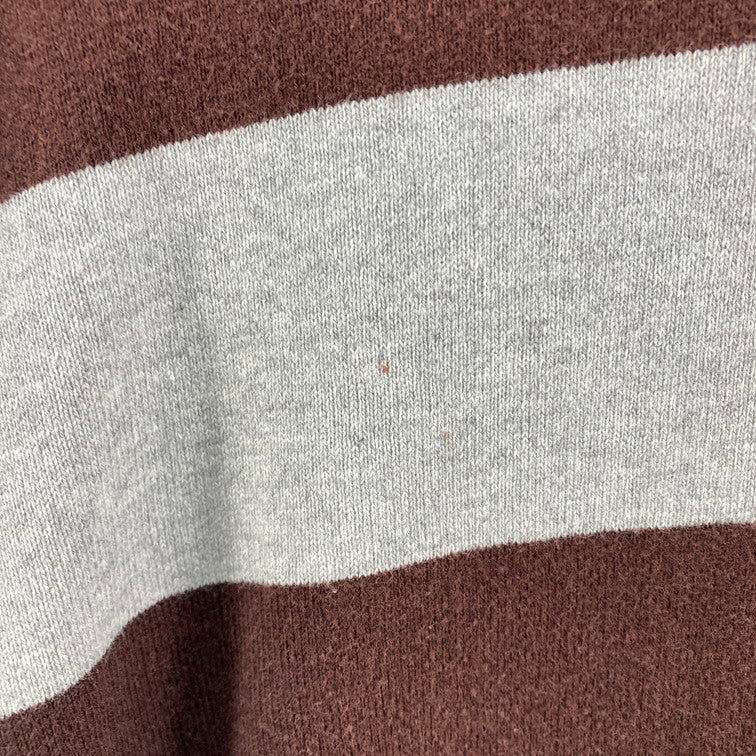 【中古品】【メンズ】 TOMMY HILFIGER トミーヒルフィガー L/S RUGGER SHIRT 147-260328-WA-02-iwa サイズ：M カラー：ブラウン グレー 万代Net店