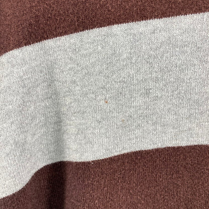 【中古品】【メンズ】 TOMMY HILFIGER トミーヒルフィガー L/S RUGGER SHIRT 147-260328-WA-02-iwa サイズ：M カラー：ブラウン グレー 万代Net店