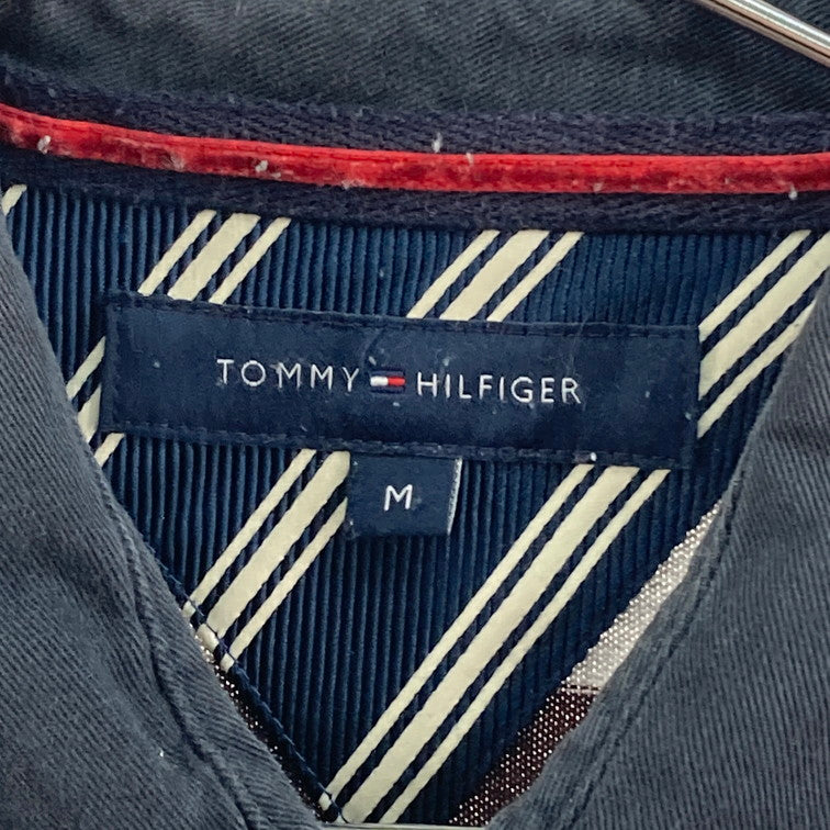 【中古品】【メンズ】 TOMMY HILFIGER トミーヒルフィガー L/S RUGGER SHIRT 147-260328-WA-02-iwa サイズ：M カラー：ブラウン グレー 万代Net店