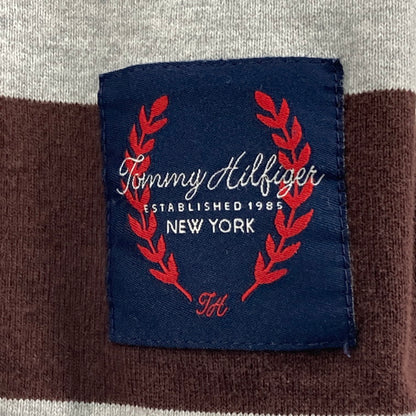 【中古品】【メンズ】 TOMMY HILFIGER トミーヒルフィガー L/S RUGGER SHIRT 147-260328-WA-02-iwa サイズ：M カラー：ブラウン グレー 万代Net店