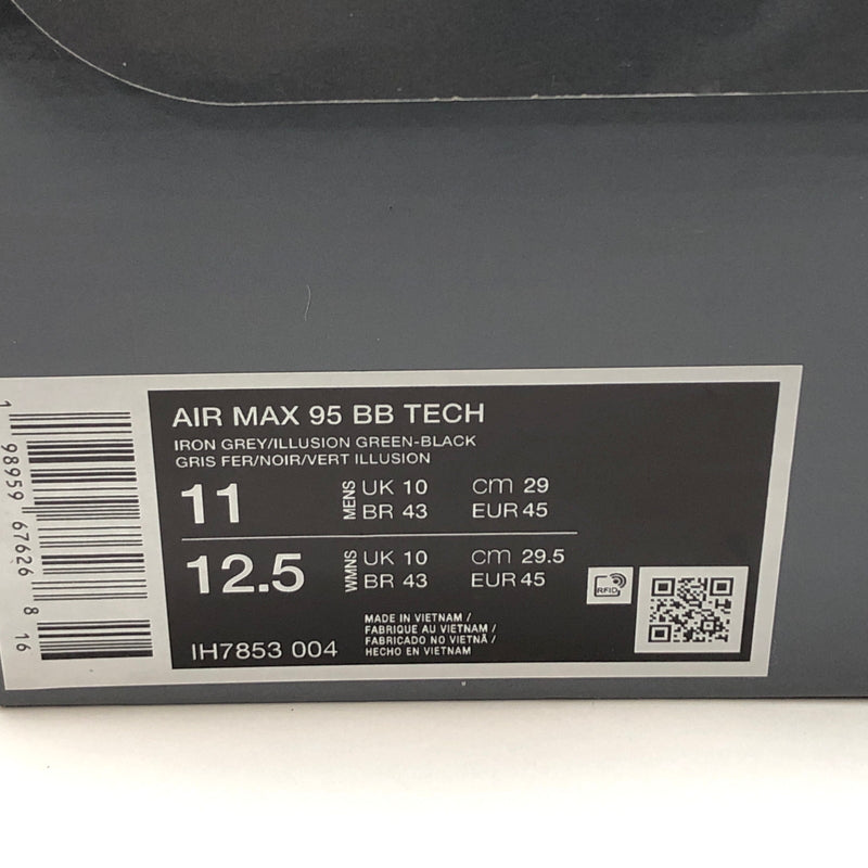 【中古美品】【メンズ】 NIKE ナイキ AIR MAX 95 BB TECH IH7853-004 エア マックス BB テック スニーカー シューズ　靴 160-260910-rs-02-fur サイズ：29.0cm US11 カラー：アイアングレー/ドリームグリーン 万代Net店
