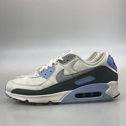 【中古品】【レディース】 NIKE ナイキ FB8570-100 WMNS AIR MAX 90 WHITE GRAY BLUE エアマックス スニーカー 本体のみ（箱なし） 160-251219-WA-09-iwa サイズ：28cm カラー：ホワイト グレー ブルー 万代Net店