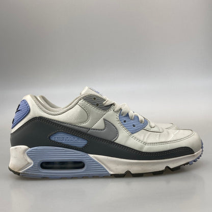 【中古品】【レディース】 NIKE ナイキ FB8570-100 WMNS AIR MAX 90 WHITE GRAY BLUE エアマックス スニーカー 本体のみ（箱なし） 160-251219-WA-09-iwa サイズ：28cm カラー：ホワイト グレー ブルー 万代Net店