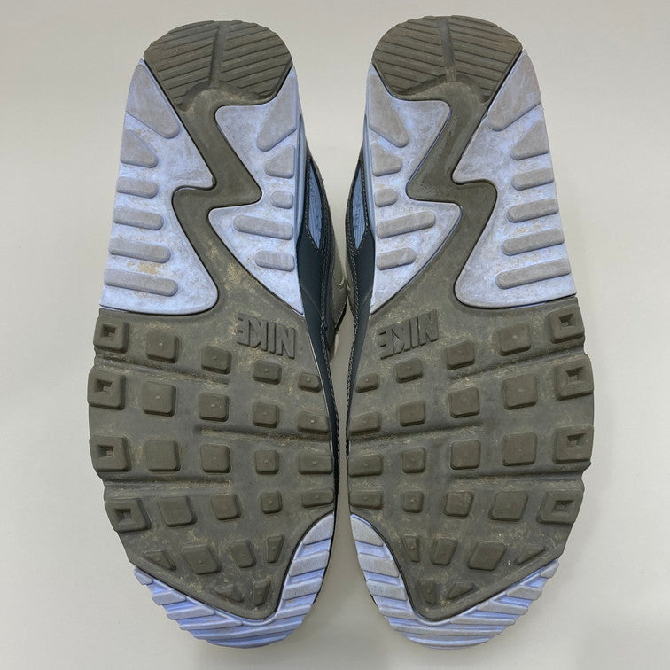 【中古品】【レディース】 NIKE ナイキ FB8570-100 WMNS AIR MAX 90 WHITE GRAY BLUE エアマックス スニーカー 本体のみ（箱なし） 160-251219-WA-09-iwa サイズ：28cm カラー：ホワイト グレー ブルー 万代Net店