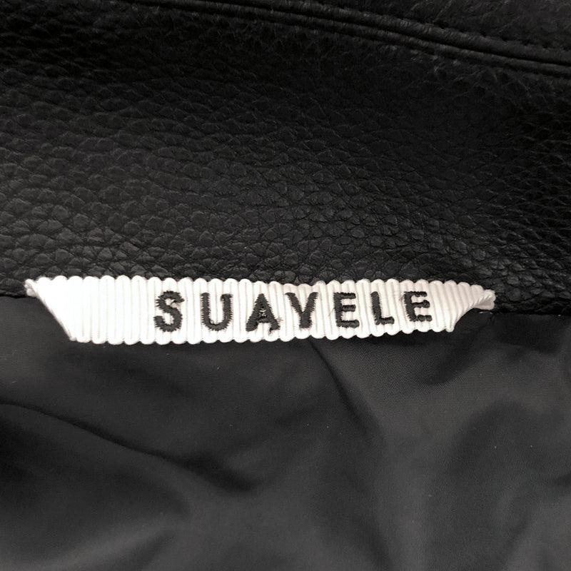 【中古品】【メンズ】 SUAVELE シュアーブル FAUX LEATHER JACKET SV-0206 フェイクレザージャケット アウター 147-260622-rs-06-fur サイズ：2 カラー：ブラック 万代Net店