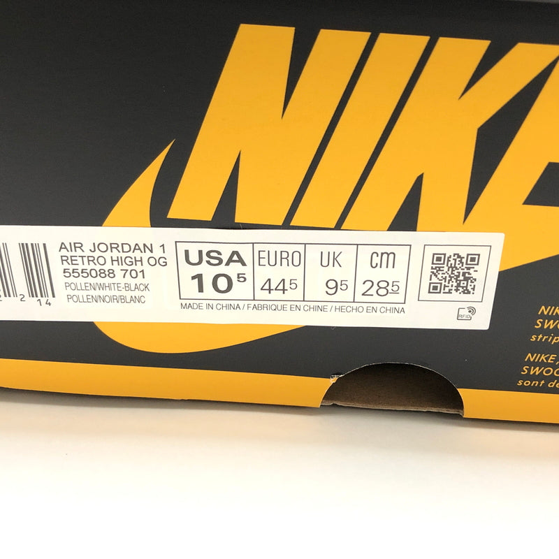 【現状渡し品】【メンズ】 NIKE ナイキ AIR JORDAN 1 HIGH OG 555088-701 エアジョーダン1 ハイ スニーカー シューズ 靴 160-260910-rs-03-fur サイズ：28.5cm US10.5 カラー：POLLEN 万代Net店