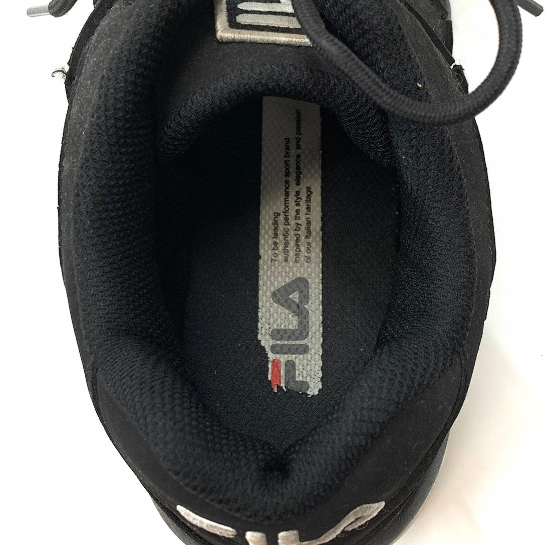【現状渡し品】【メンズ】 FILA フィラ スニーカー スポーツ 靴 162-251216-yu-03-fur サイズ：28cm カラー：ブラック 万代Net店