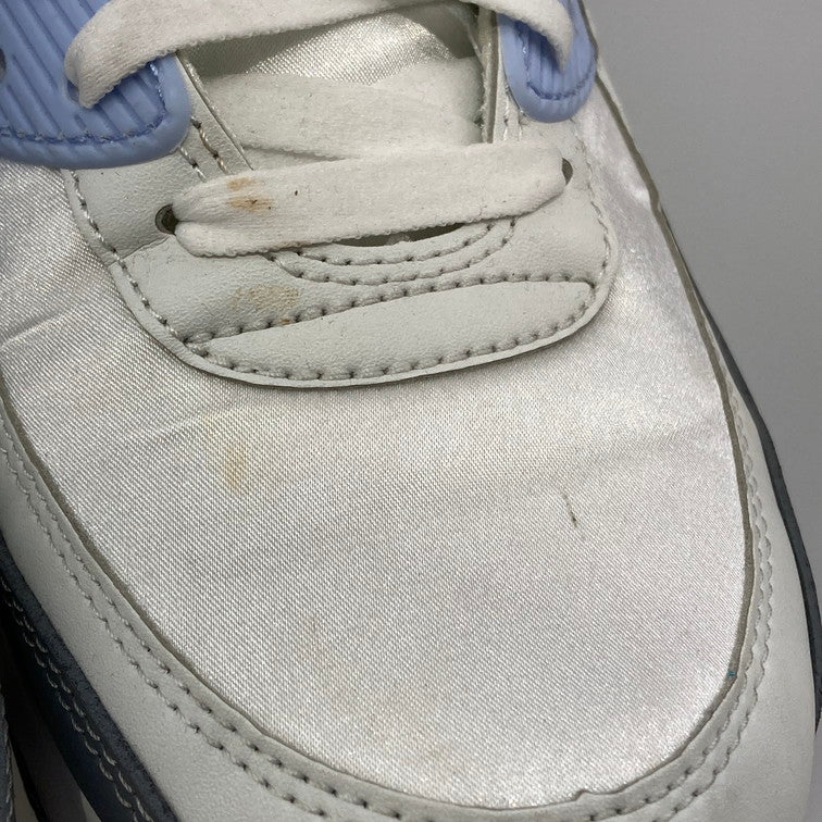 【中古品】【レディース】 NIKE ナイキ FB8570-100 WMNS AIR MAX 90 WHITE GRAY BLUE エアマックス スニーカー 本体のみ（箱なし） 160-251219-WA-09-iwa サイズ：28cm カラー：ホワイト グレー ブルー 万代Net店