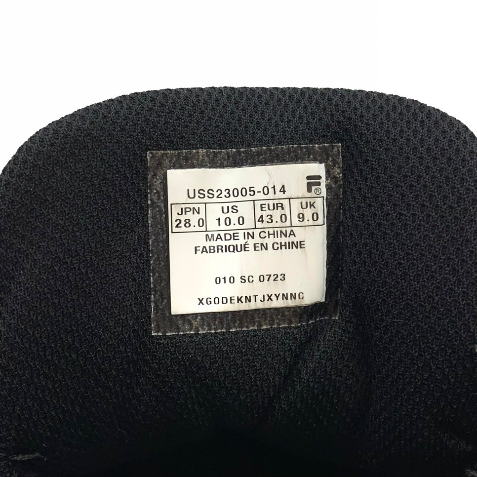 【現状渡し品】【メンズ】 FILA フィラ スニーカー スポーツ 靴 162-251216-yu-03-fur サイズ：28cm カラー：ブラック 万代Net店