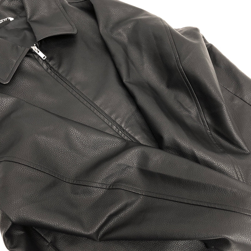 【中古品】【メンズ】 SUAVELE シュアーブル FAUX LEATHER JACKET SV-0206 フェイクレザージャケット アウター 147-260622-rs-06-fur サイズ：2 カラー：ブラック 万代Net店