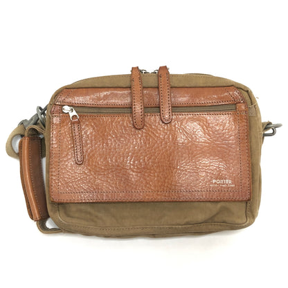 【現状渡し品】【メンズ/レディース】 PORTER ポーター FIELD SHOULDER POUCH 706-04663 ショルダーポーチ ショルダーバッグ 鞄 吉田カバン 188-260910-rs-05-fur カラー：ブラウン 万代Net店