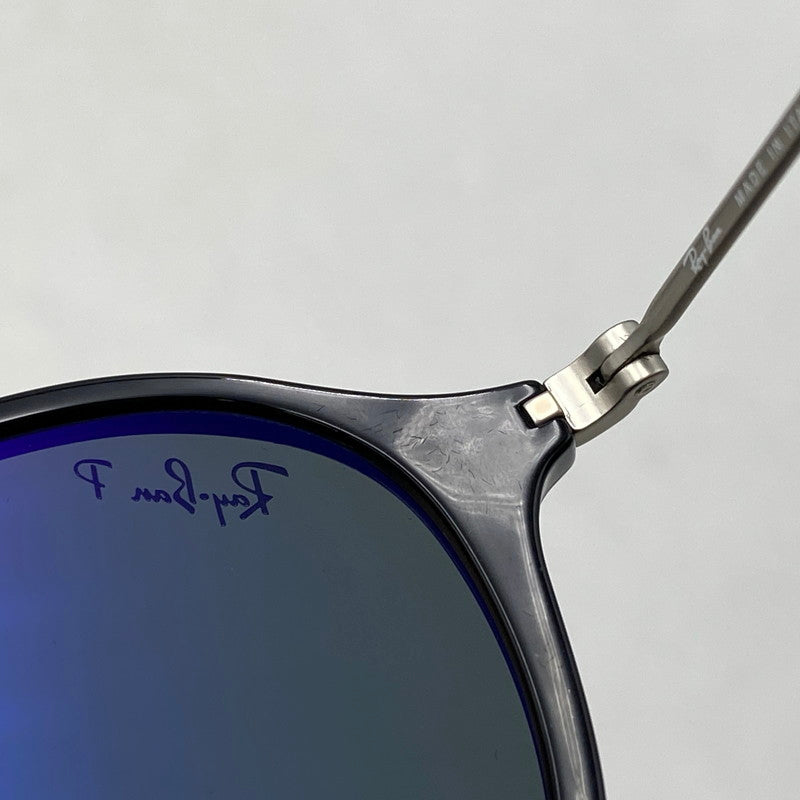 【中古品】【メンズ/レディース】 RAY-BAN レイバン RB2447 ROUND FLECK SUNGLASSES ラウンド フレック サングラス 203-260930-cs-19-izu サイズ：49口21-145 カラー：ブラック×グリーン系 万代Net店