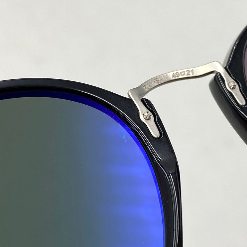 【中古品】【メンズ/レディース】 RAY-BAN レイバン RB2447 ROUND FLECK SUNGLASSES ラウンド フレック サングラス 203-260930-cs-19-izu サイズ：49口21-145 カラー：ブラック×グリーン系 万代Net店