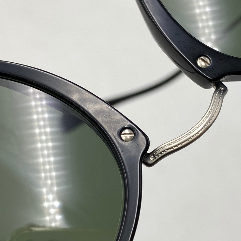 【中古品】【メンズ/レディース】 RAY-BAN レイバン RB2447 ROUND FLECK SUNGLASSES ラウンド フレック サングラス 203-260930-cs-19-izu サイズ：49口21-145 カラー：ブラック×グリーン系 万代Net店