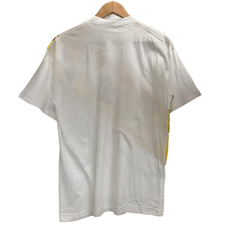 【現状渡し品】【メンズ】 AYRTON SENNA アイルトン・セナ 90S "SENNINHA" NECK PRINT S/S TEE 半袖 Tシャツ トップス 古着 ヴィンテージ 146-260622-rs-08-fur サイズ：表記なし カラー：ホワイト 万代Net店