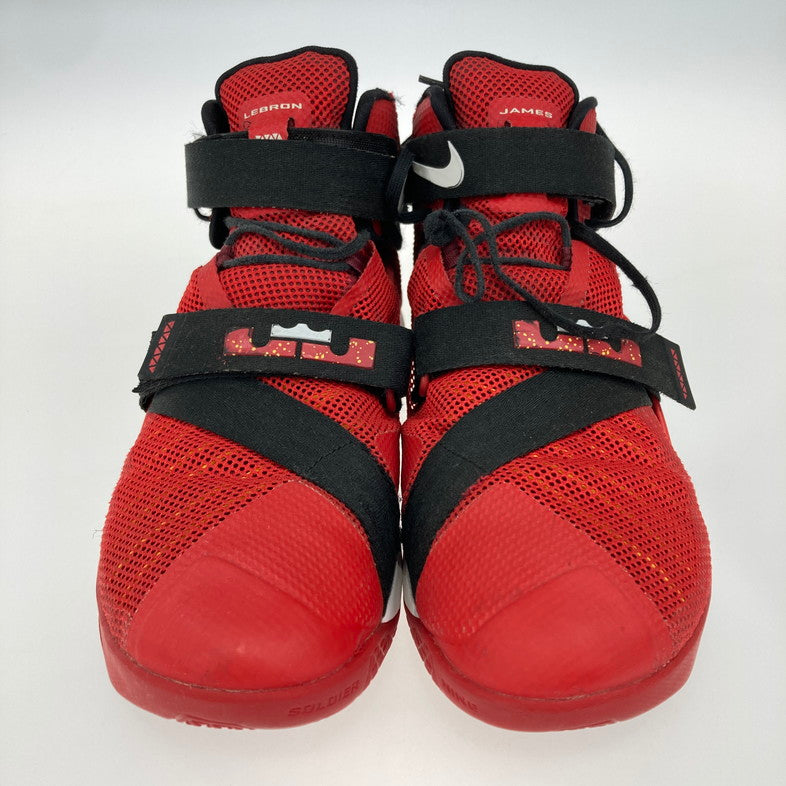 【中古品】【メンズ】 NIKE ナイキ 749417-606 LEBRON SOLDIER IX 靴 スニーカー 箱無し 160-250908-NS-08-iwa サイズ：27.5cm カラー：ブラック レッド ホワイト 万代Net店