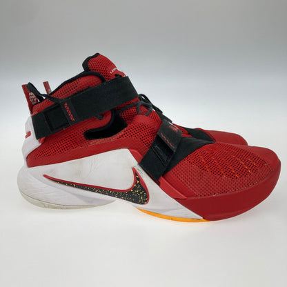 【中古品】【メンズ】 NIKE ナイキ 749417-606 LEBRON SOLDIER IX 靴 スニーカー 箱無し 160-250908-NS-08-iwa サイズ：27.5cm カラー：ブラック レッド ホワイト 万代Net店