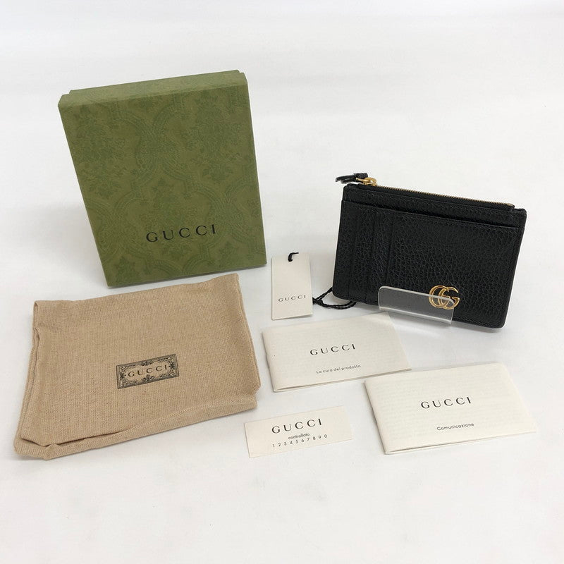 【中古品】【メンズ/レディース】 GUCCI グッチ フラグメントケース 657589 GGマーモントロゴ コインケース カードケース ミニ財布 ミニウォレット 181-250716-rs-03-fur カラー：ブラック 万代Net店