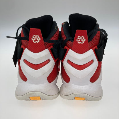 【中古品】【メンズ】 NIKE ナイキ 749417-606 LEBRON SOLDIER IX 靴 スニーカー 箱無し 160-250908-NS-08-iwa サイズ：27.5cm カラー：ブラック レッド ホワイト 万代Net店