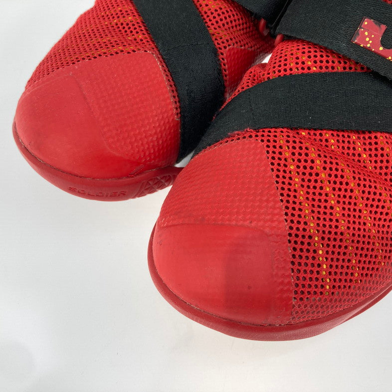 【中古品】【メンズ】 NIKE ナイキ 749417-606 LEBRON SOLDIER IX 靴 スニーカー 箱無し 160-250908-NS-08-iwa サイズ：27.5cm カラー：ブラック レッド ホワイト 万代Net店