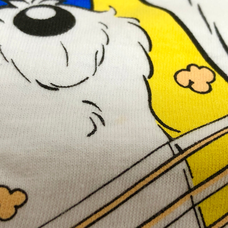 【現状渡し品】【メンズ】 AYRTON SENNA アイルトン・セナ 90S "SENNINHA" NECK PRINT S/S TEE 半袖 Tシャツ トップス 古着 ヴィンテージ 146-260622-rs-08-fur サイズ：表記なし カラー：ホワイト 万代Net店