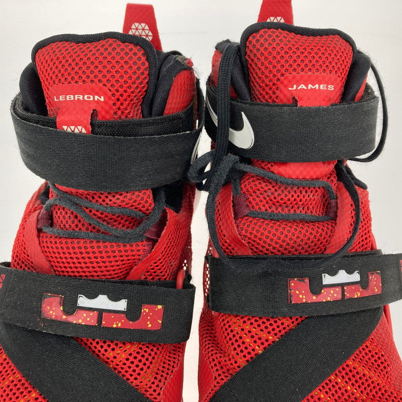 【中古品】【メンズ】 NIKE ナイキ 749417-606 LEBRON SOLDIER IX 靴 スニーカー 箱無し 160-250908-NS-08-iwa サイズ：27.5cm カラー：ブラック レッド ホワイト 万代Net店