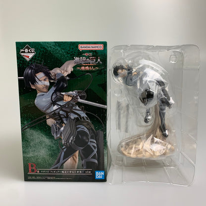 【中古品】 一番くじ 進撃の巨人　地鳴らし　B賞　リヴァイ　俺達が夢見た世界 フィギュア 052-260713-hu-10-min 万代Net店
