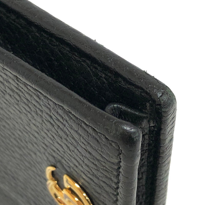 【中古品】【メンズ/レディース】 GUCCI グッチ フラグメントケース 657589 GGマーモントロゴ コインケース カードケース ミニ財布 ミニウォレット 181-250716-rs-03-fur カラー：ブラック 万代Net店
